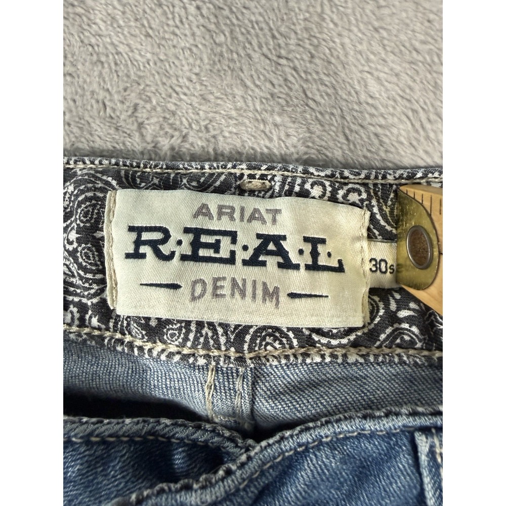 Ariat Real Denim Jeans Womens 30 Short Patricia Mid Rise Boot Cut - Picture 6 of 11
